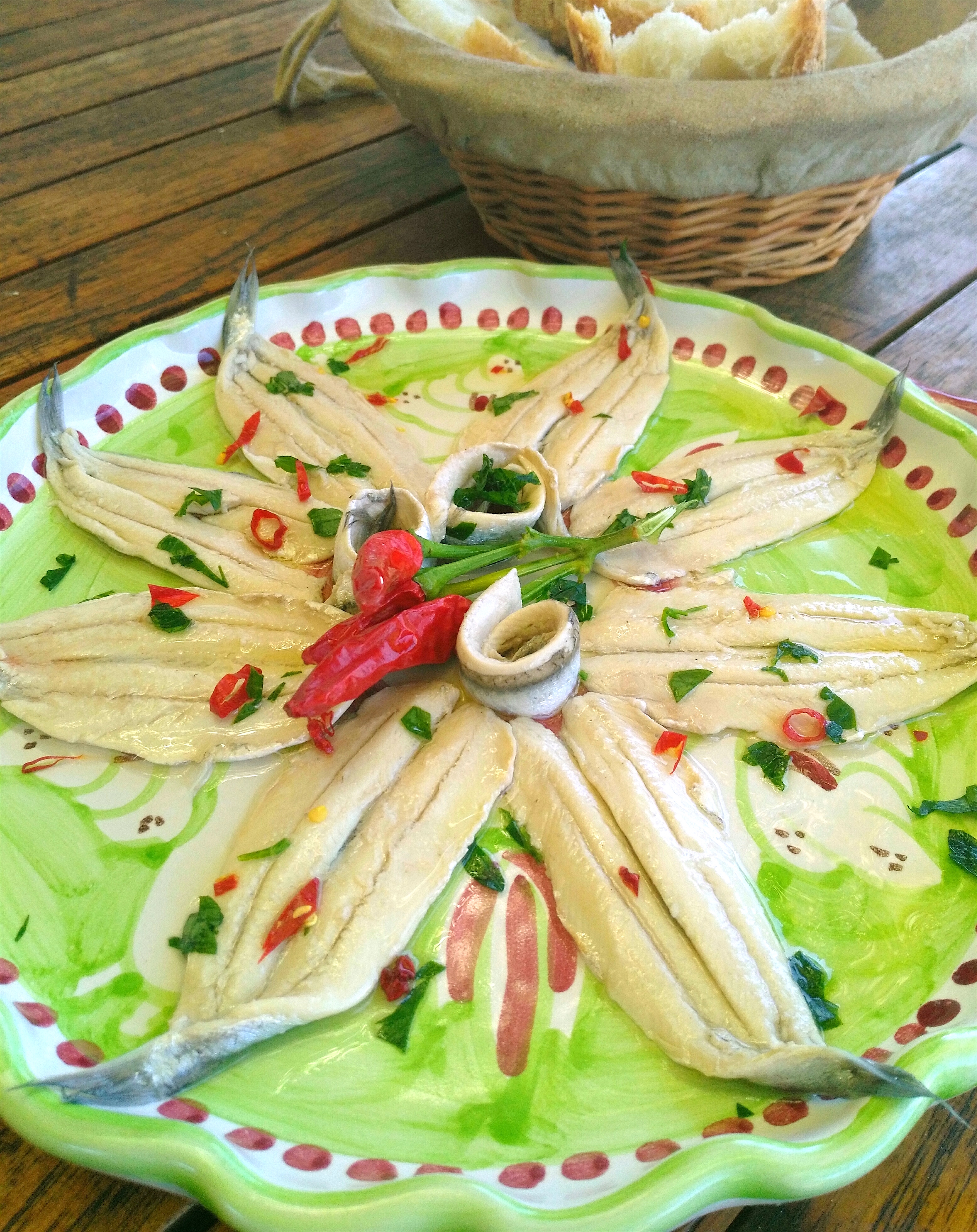 marinated fresh anchovies