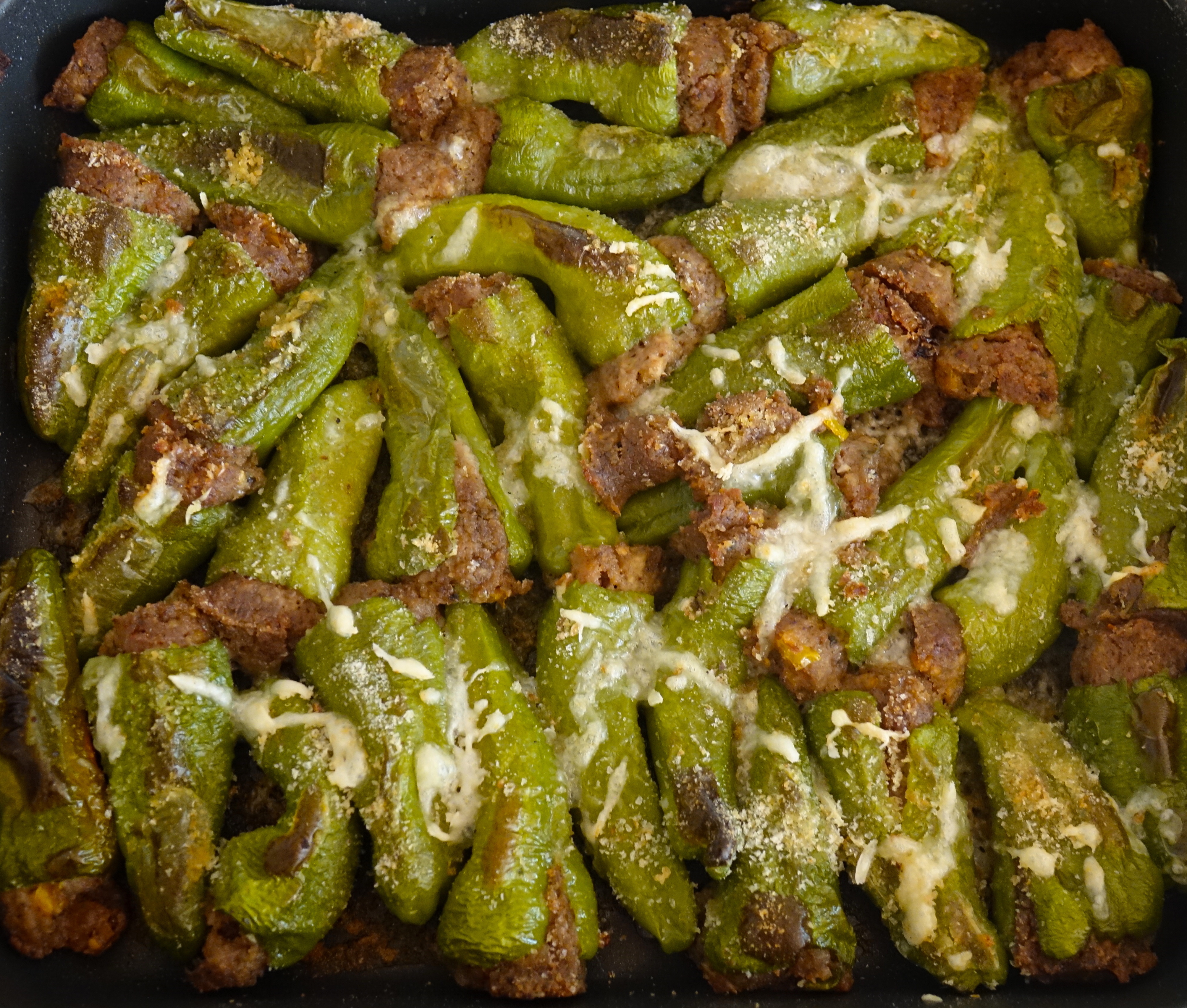 stuffed sweet green peppers