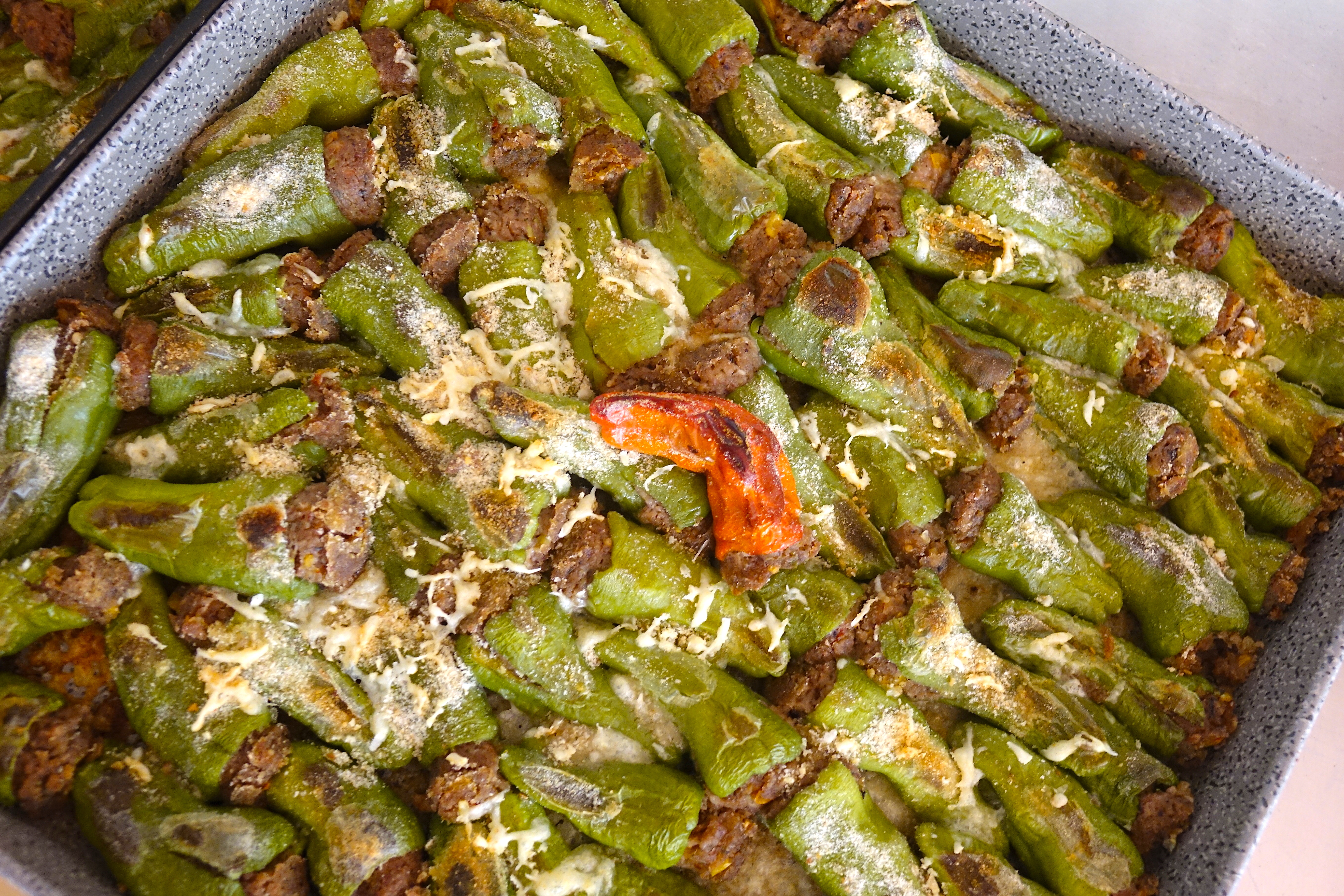 stuffed sweet green peppers 
